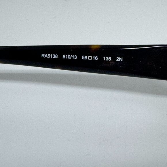 Ralph Lauren Oversized Tortoise Oval Glasses RA5138‎ 510/13 58 16 135 2N H14531 - Picture 6 of 8